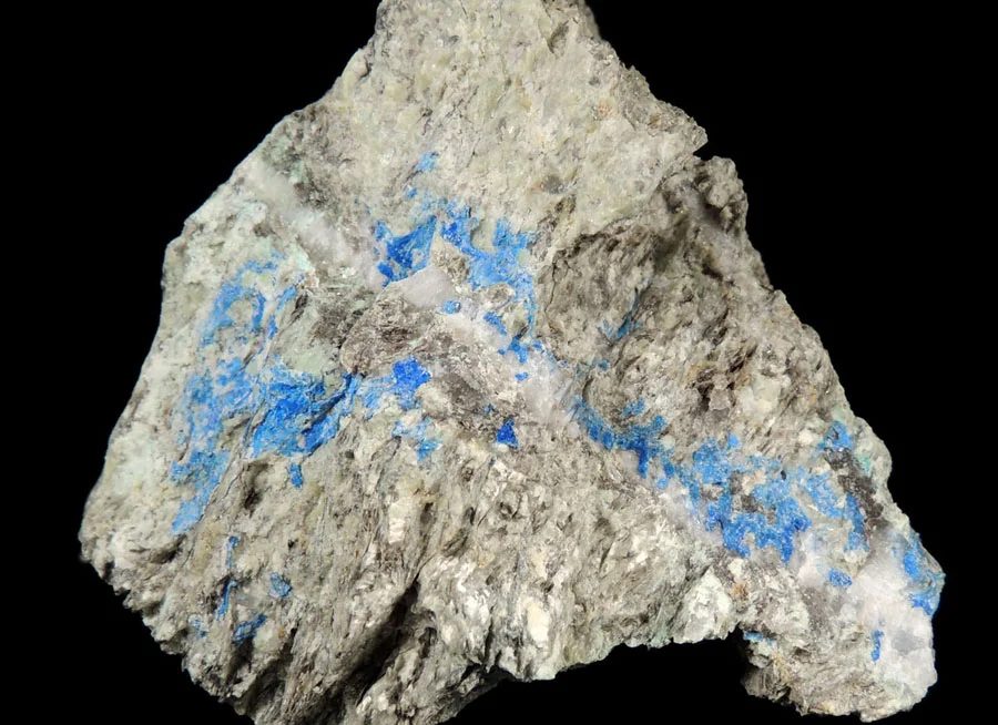 Mineral photo of Linarite from locality revír Michalovy Hory, Czech Republic