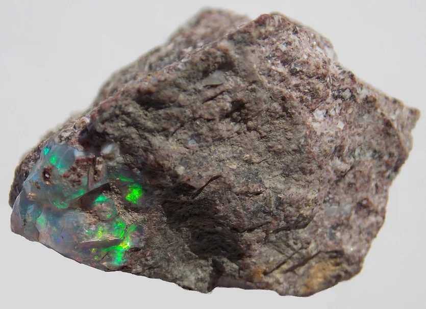 Mineral photo of Opal (var. precious) from locality Dubník, Slovakia