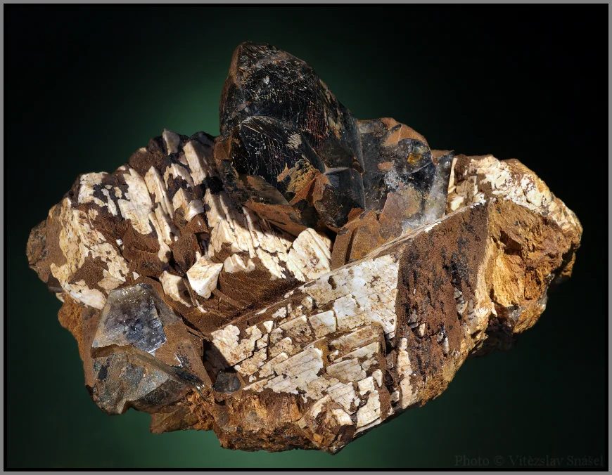 Albite, Quartz (var. smoky)