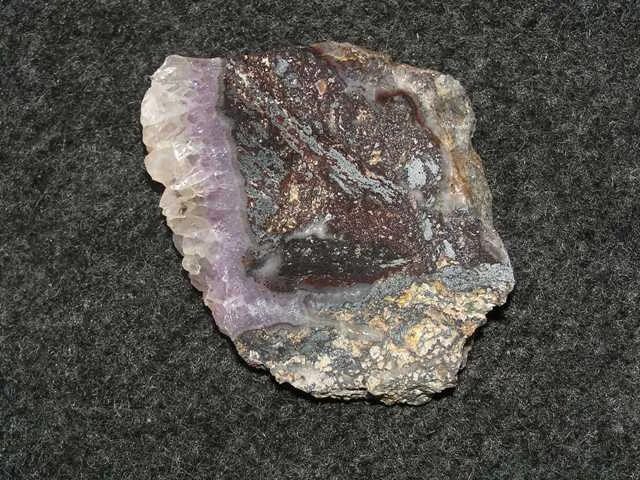 Mineral photo of Quartz (var. amethyst) from locality Černý Potok, Czech Republic