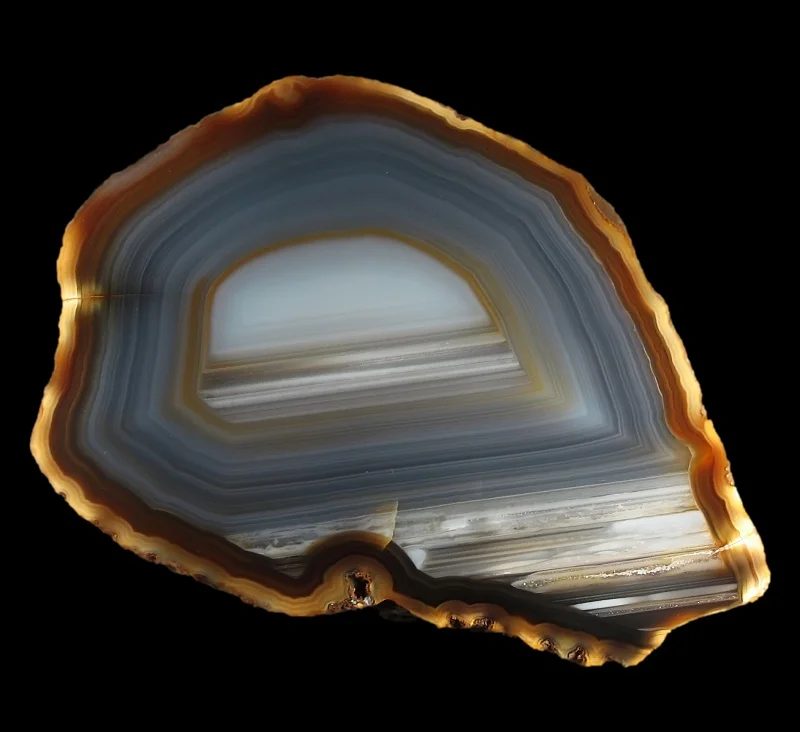 Mineral photo of Agate from locality Rio Grande do Sul, Brazil