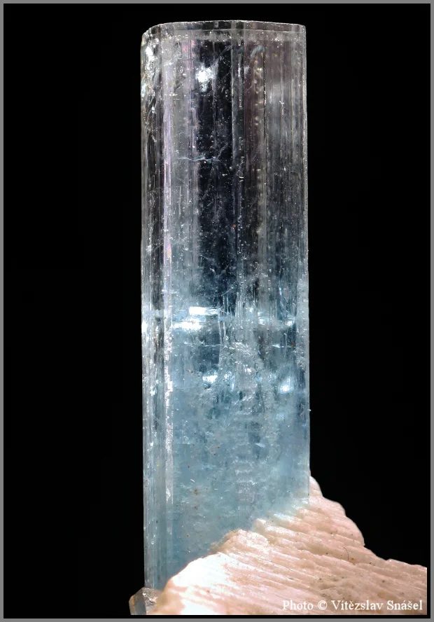 Mineral photo of Beryl (var. aquamarine) from locality Erongo, Namibia