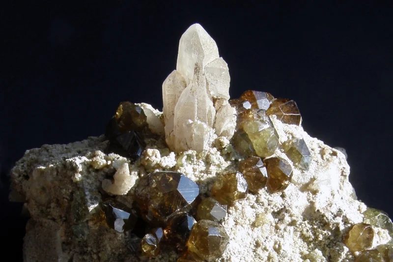 Mineral photo of Andradite (var. demantoid) from locality n, Brazil