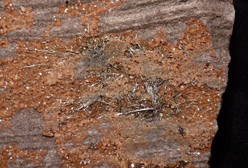 Mineral photo of Millerite from locality Staříč, Czech Republic