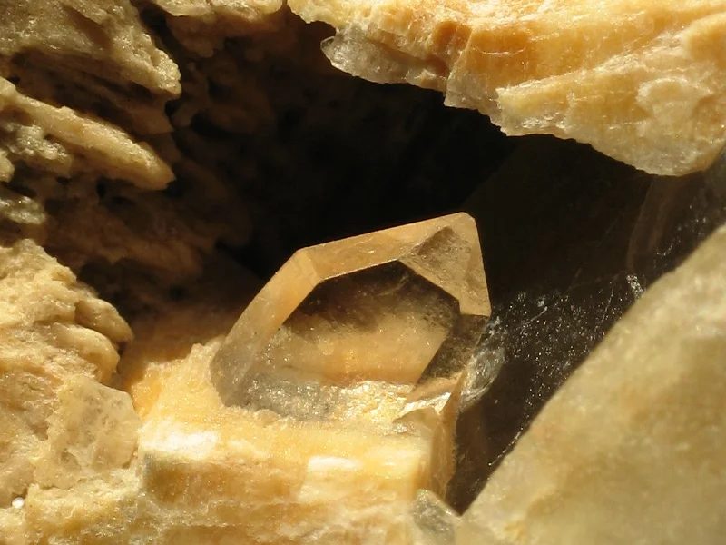 Mineral photo of Quartz (var. smoky) from locality Strážek, Czech Republic