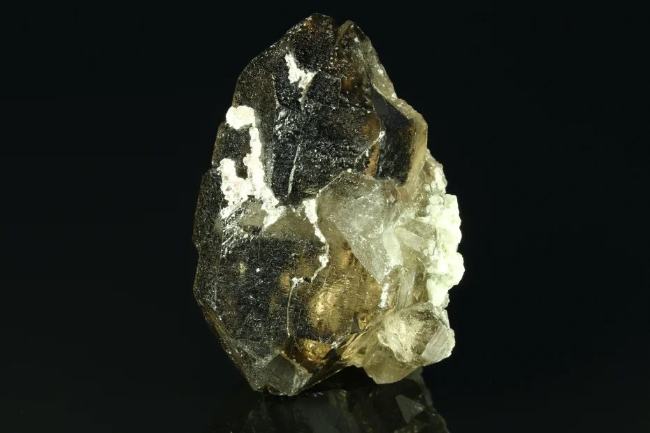 Mineral photo of Quartz (var. smoky) from locality Mt. Blanc Massif, France