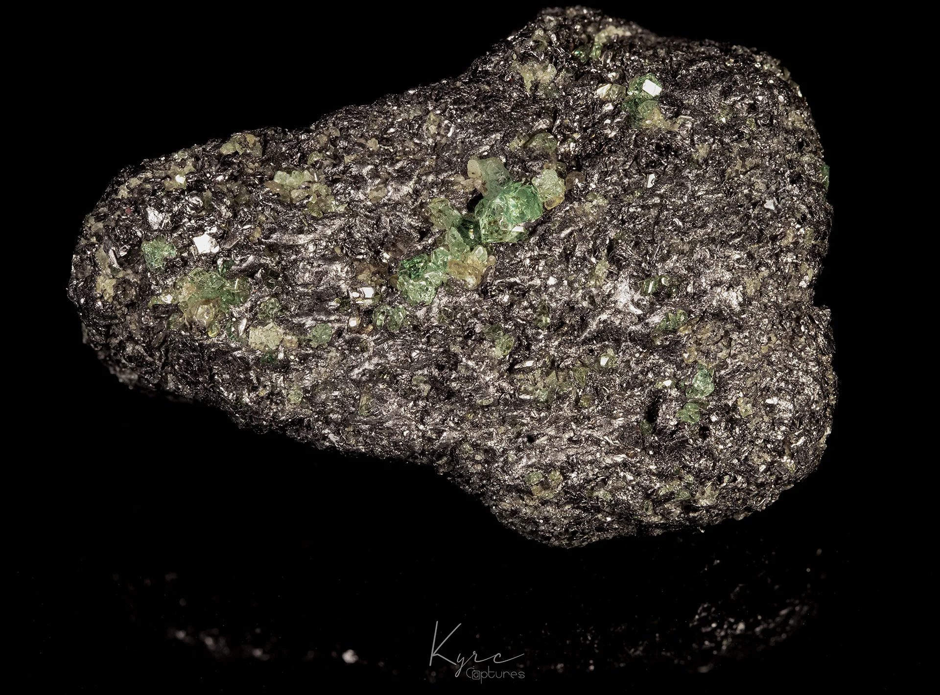 Diopside, Graphite, Tsavorite
