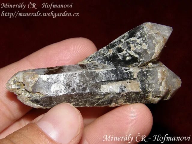Mineral photo of Quartz (var. smoky) from locality Kovářov, Czech Republic