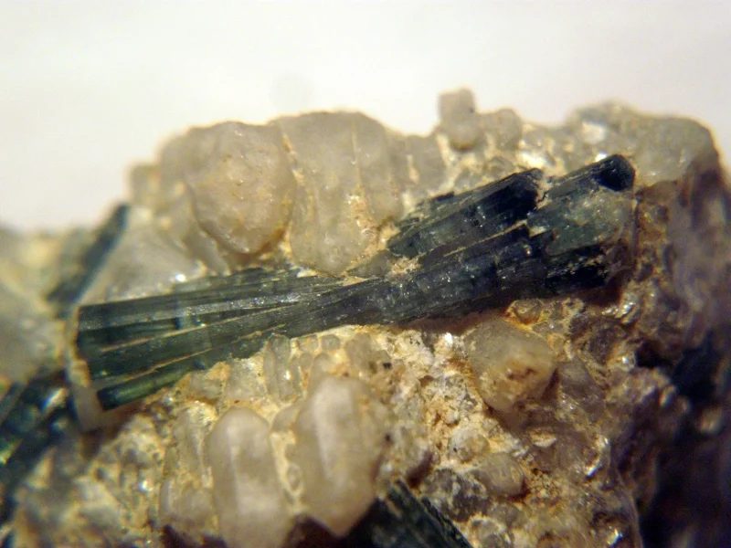 Mineral photo of Elbaite, Foitite from locality Dobrá Voda, Czech Republic