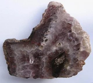 Mineral photo of Quartz (var. amethyst) from locality Horní Halže, Czech Republic