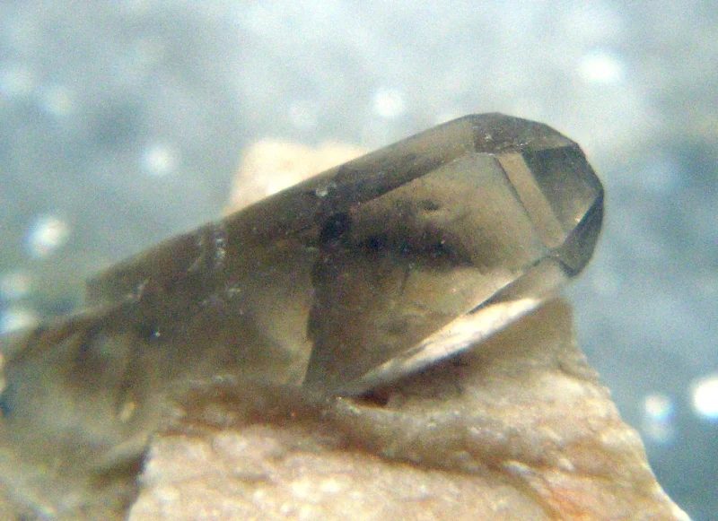Mineral photo of Quartz (var. smoky) from locality Strážek, Czech Republic
