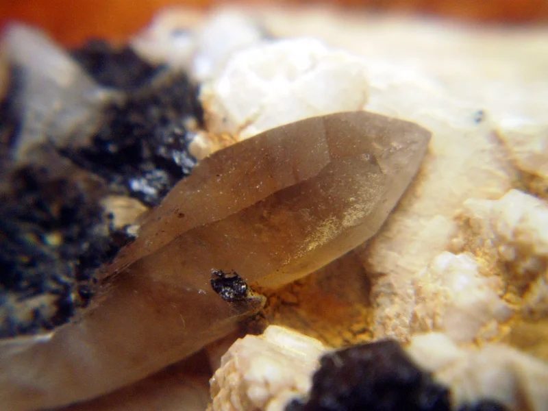 Mineral photo of Quartz (var. smoky) from locality Strážek, Czech Republic