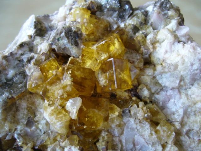 Mineral photo of Fluorite from locality Dřínová, Czech Republic