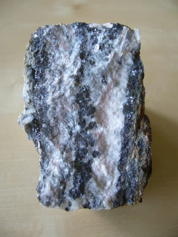 Mineral photo of Galena, Sphalerite from locality Roztoky nad Labem, Czech Republic