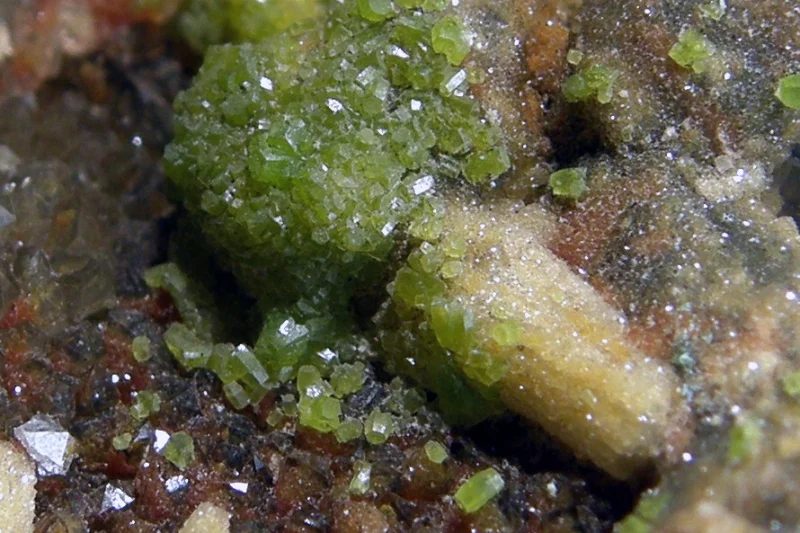 Mineral photo of Pyromorphite from locality Příbram, Czech Republic