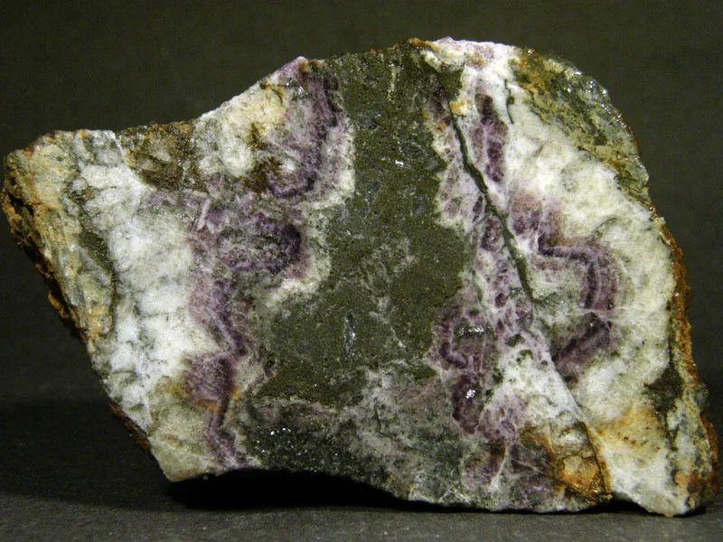 Mineral photo of Fluorite, Galena, Pyrite from locality Boží Dar, Czech Republic