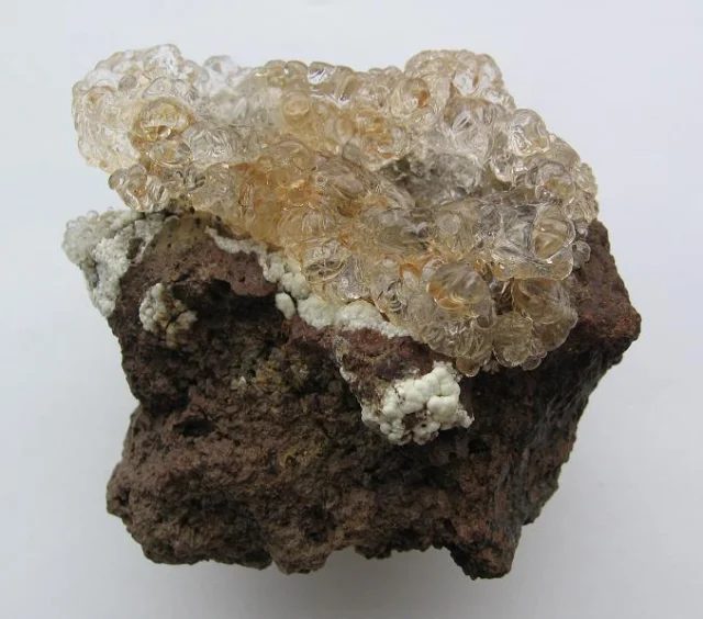 Mineral photo of Opal (var. hyalite) from locality Valeč, Czech Republic