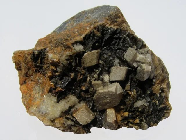 Mineral photo of Dolomite, Siderite from locality Příbram, Czech Republic