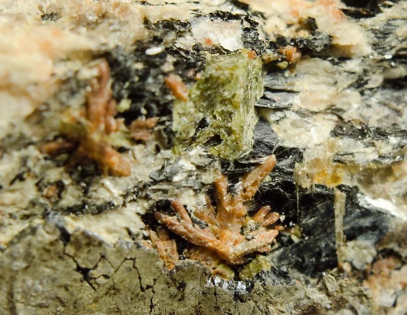 Ilmenite, Monazite-(Ce), Zircon