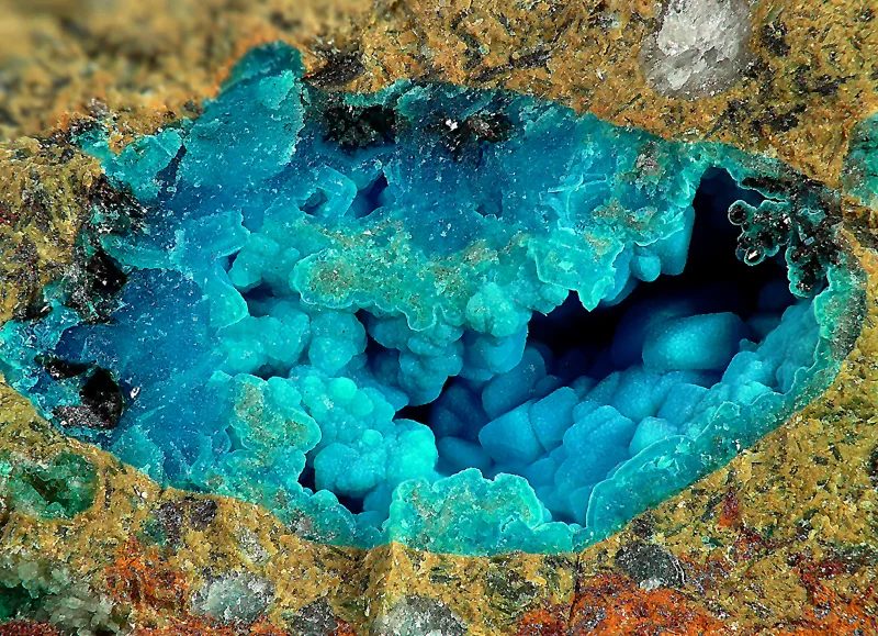Mineral photo of Chrysocolla from locality Studenec, Czech Republic