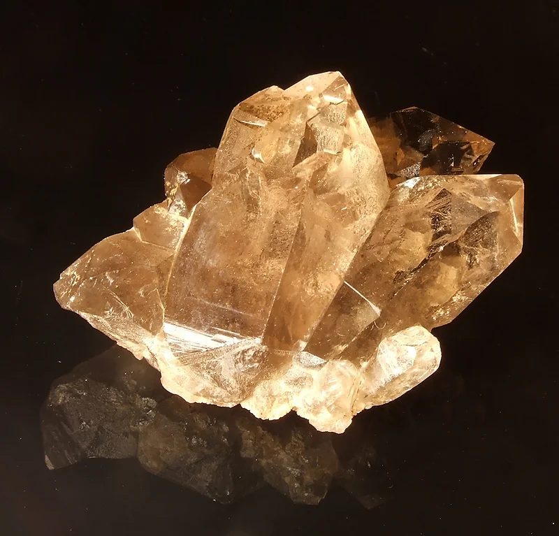 Mineral photo of Quartz (var. smoky) from locality Mt. Blanc Massif, France