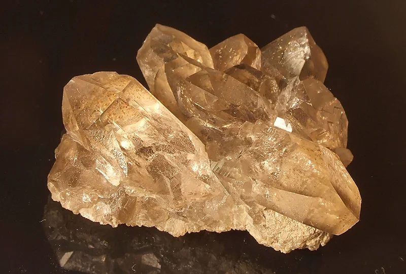 Mineral photo of Quartz (var. smoky) from locality Mt. Blanc Massif, France