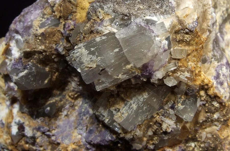 Mineral photo of Topaz from locality Krupka, Czech Republic