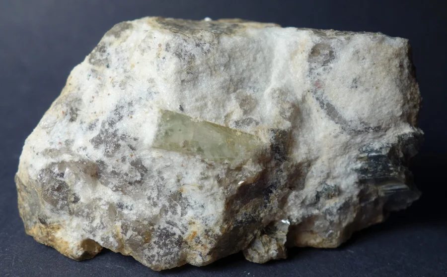 Mineral photo of Beryl from locality Maršíkov, Střelecký důl, Czech Republic