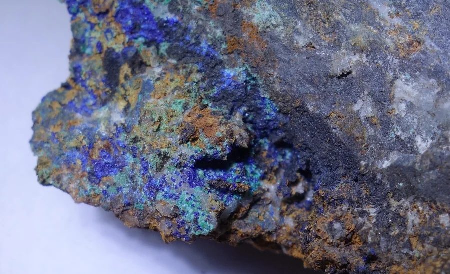 Azurite, Copper, Malachite