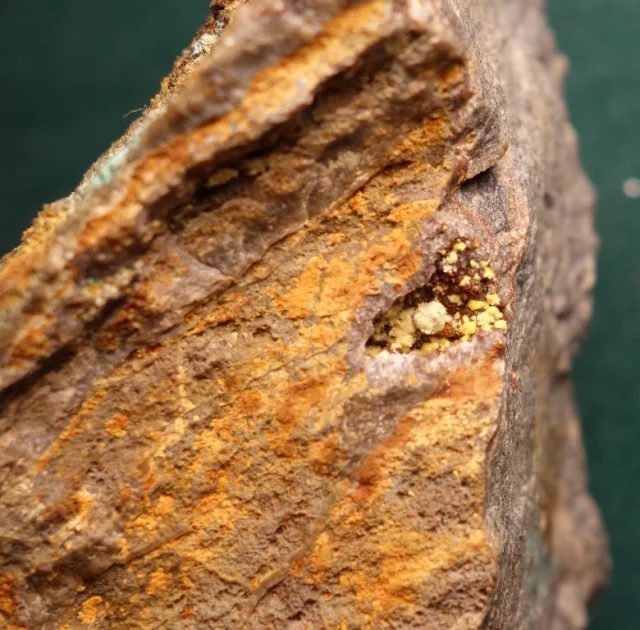 Mineral photo of Uranophane from locality Zálesí, Czech Republic