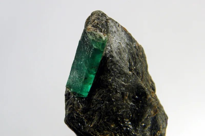 Mineral photo of Beryl (var. emerald) from locality Habachtal, Austria