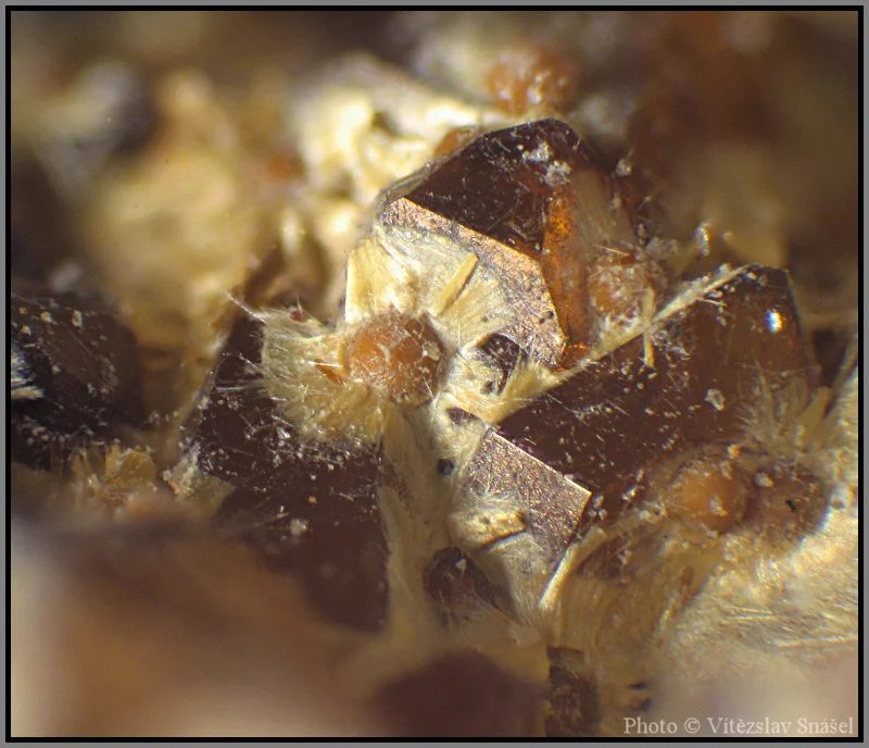 Mineral photo of Cacoxenite from locality Těškov, Czech Republic