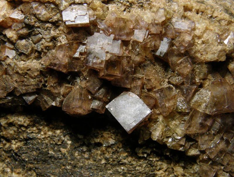 Mineral photo of Fluorite from locality Petlery, Czech Republic