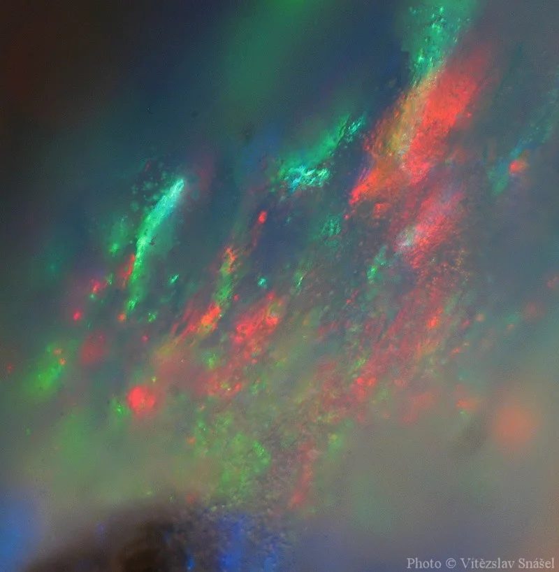 Mineral photo of Opal (var. precious) from locality Dubník, Slovakia