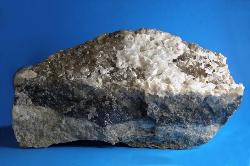 Mineral photo of Quartz, Sphalerite from locality Předbořice, Czech Republic