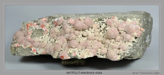 Mineral photo of Natrolite from locality Mariánská skála, Czech Republic