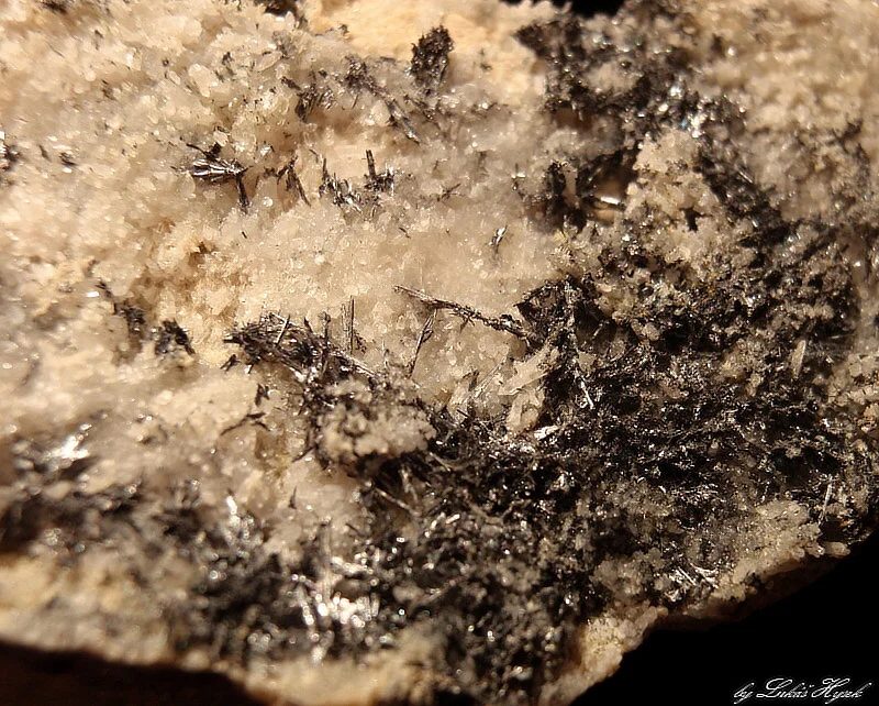 Mineral photo of Stibnite from locality Hynčice pod Sušinou, Czech Republic