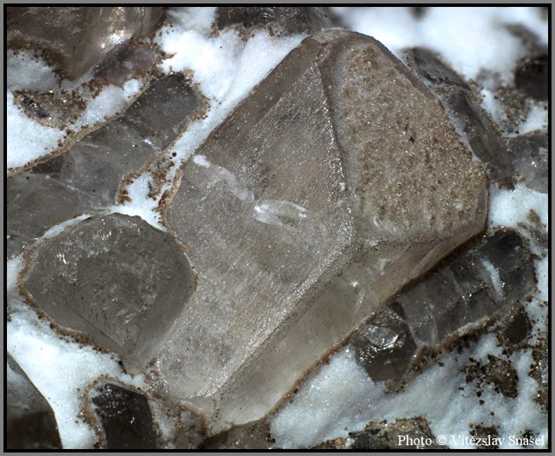 Mineral photo of Topaz from locality Krupka, Czech Republic