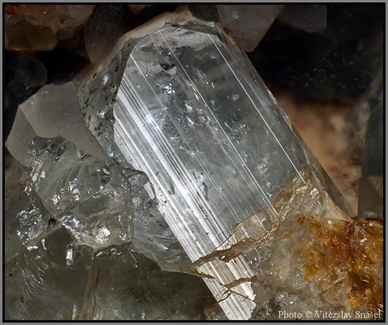 Mineral photo of Topaz from locality Krupka, Czech Republic