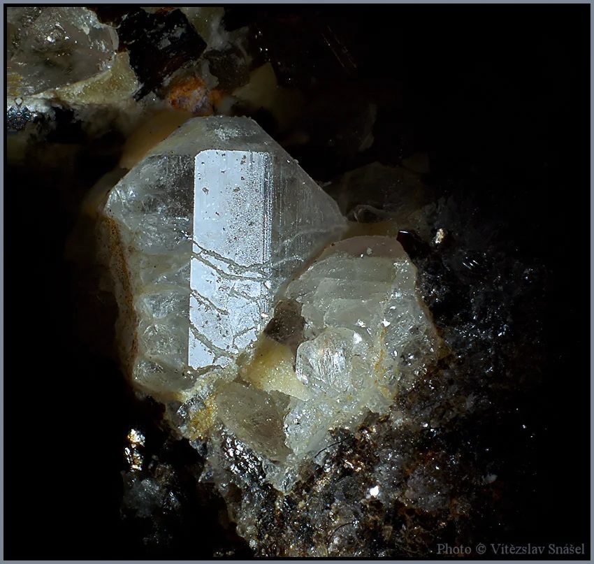 Mineral photo of Topaz from locality Krupka, Czech Republic
