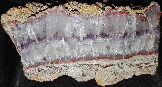 Mineral photo of Quartz (var. amethyst) from locality Horní Halže, Czech Republic
