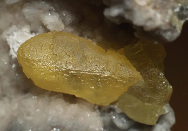 Mineral photo of Sulphur from locality Cozzodisi, Agrigento, Italy