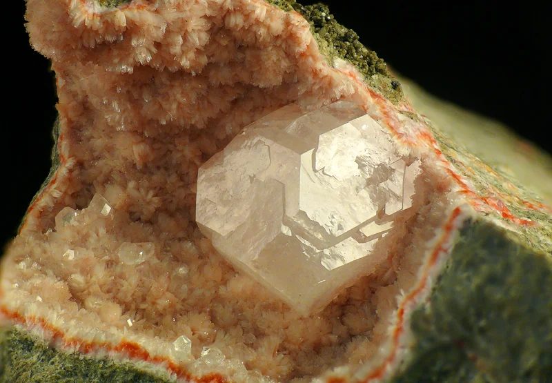 Mineral photo of Apophyllite, Natrolite from locality Mariánská skála, Ustí nad Labem, Czech Republic