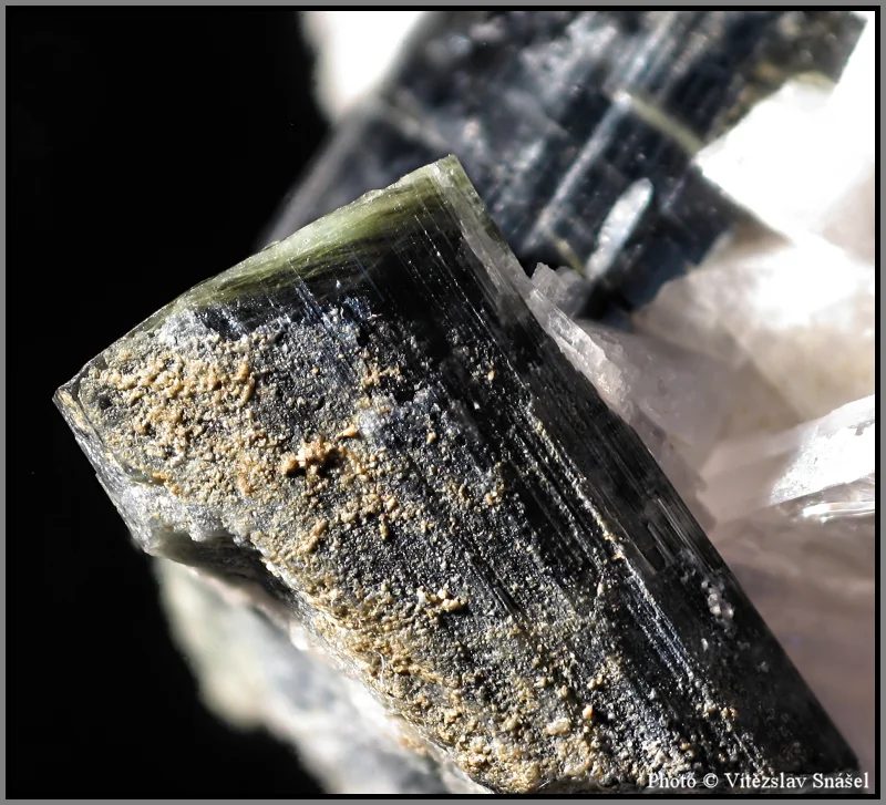 Mineral photo of Elbaite (var. verdelite) from locality Shigar District, Gilgit-Baltistan, Pakistan