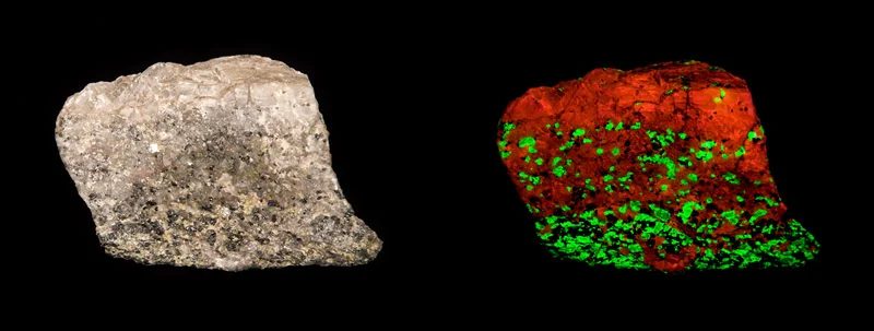 Calcite, Franklinite, Willemite