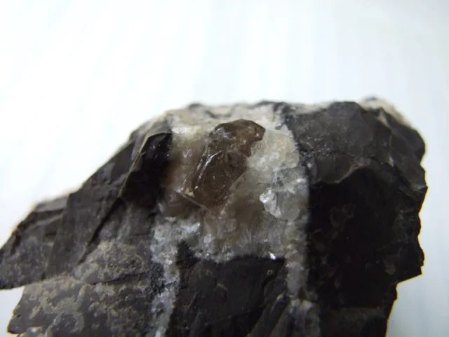 Mineral photo of Quartz (var. smoky) from locality Zbýšov u Brna, důl Jindřich II, Czech Republic