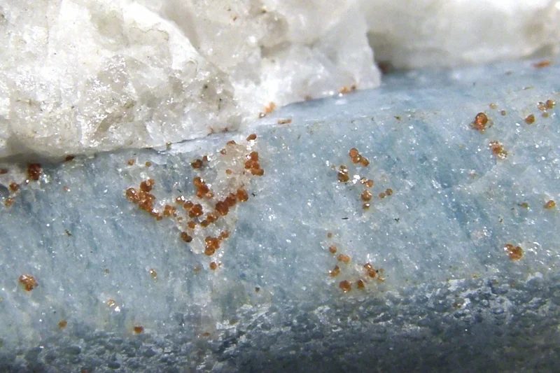 Mineral photo of Beryl, Spessartine from locality Wedretta di Sissone, Italy