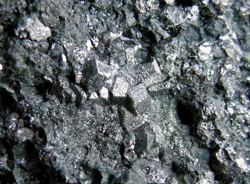 Mineral photo of Magnetite from locality Zlatý Kopec, Czech Republic