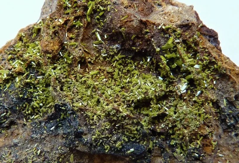 Mineral photo of Pyromorphite from locality Nová Ves u Rýmařova, Czech Republic