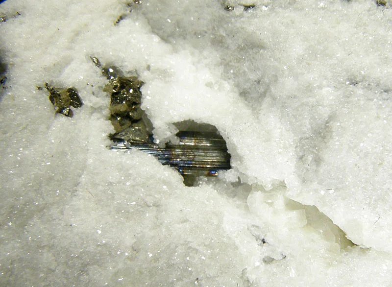 Mineral photo of Sartorite from locality Lengenbach, Binntal, Wallis, Switzerland